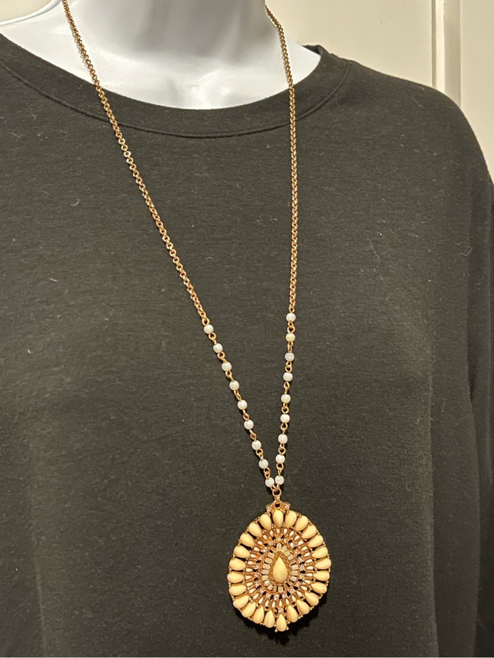 ALDO Boho Beaded Pendant Necklace